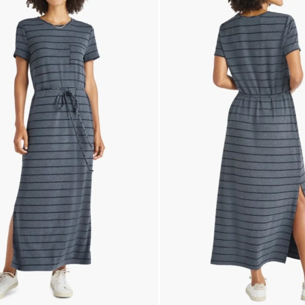 Splendid Anders Striped Tee Dress – Navy/White, XS, NWT